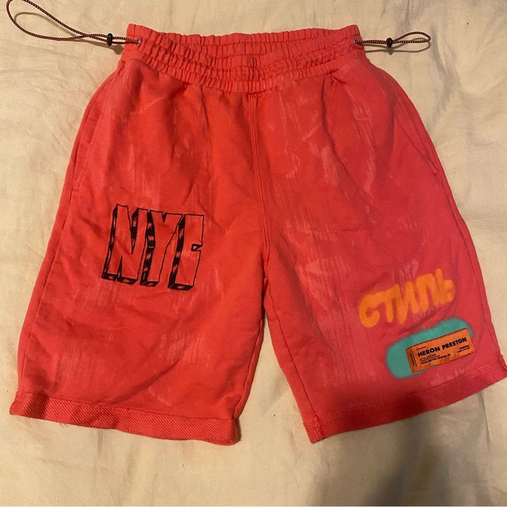 Heron Preston Fuschia Shorts